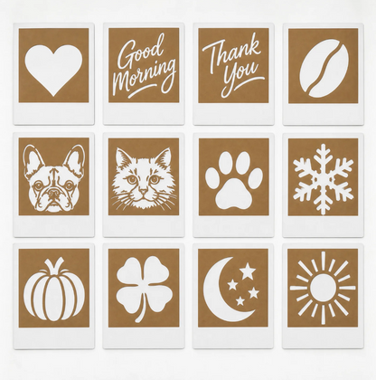 Brew Gram Printer + 12 Stencil Set